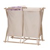 Household Essentials 6786-1 Collapsible Double X-Frame Laundry Hamper Sorter with