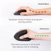 2.4GHz Wireless Vertical Ergonomic Mouse and Keyboard Combo Ultra-Thin Portable