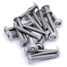 M4 (4mm x 22mm) Flanged TX Socket Button Machine Screw (Bolt) - Stainless Steel (A2) (Pack of 20)