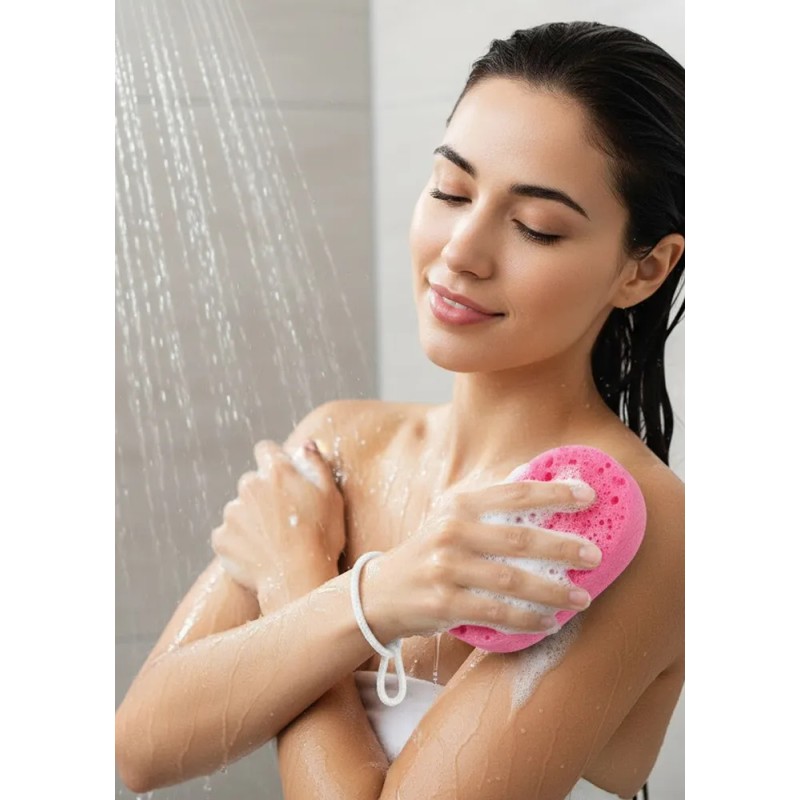 Esponja Ovalada Exfoliante Corporal Para Baño T.taio