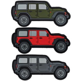 Unbranded Jeep Wrangler JL 4 Door PVC Rubber Patch Hook Backing for Headliner Collectible - Hydro Blue