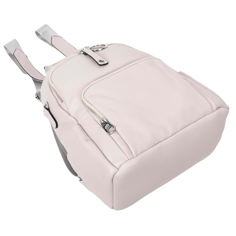 Womens Real Leather Fashion Backpack Casual Style Eliza (Grey)