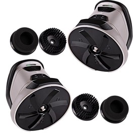 ZONETECH Electric Ice Scraper for Car Windshield, Electric Snow Scraper for Window, Ice Removal Tools Rechargeable with USB Cable, Cleaning Brush & Polish Accessories (2-Pack)