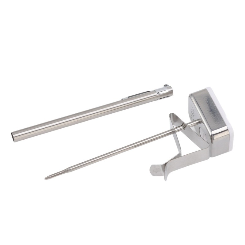 Food Thermometer Regulable Clip Large Display Screen Detachable Stainless Steel