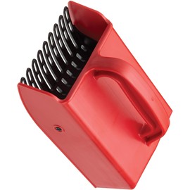 Linden Sweden Jonas Berry Picker Tool | Rake Comb for Blueberries, Lingonberries and Huckleberries | Lightweight Fruit Harvester | Protects Hands from Thorns | BPA-Free | 8.5" x 5.5" | Red