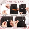 200 Piece Hair Perm Rods Set with Pintail Comb and