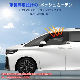 Carbot Mesh Car Side Window Blackout Shades, For Specific Models, Sun/UV Protection, Magnetic, Keeps Bugs Out, Breathable, Driver/Passenger Side, 2 Pieces, User Manual (English Not Guaranteed)