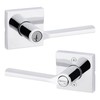 Kwikset Lisbon Entry Door Handle with Lock and Key, Secure