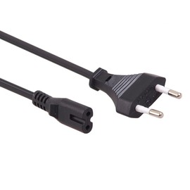 Maclean MCTV-809 Euro Power Cable to Small Device Socket C7 Power Connection Cable Black (1.5 m)
