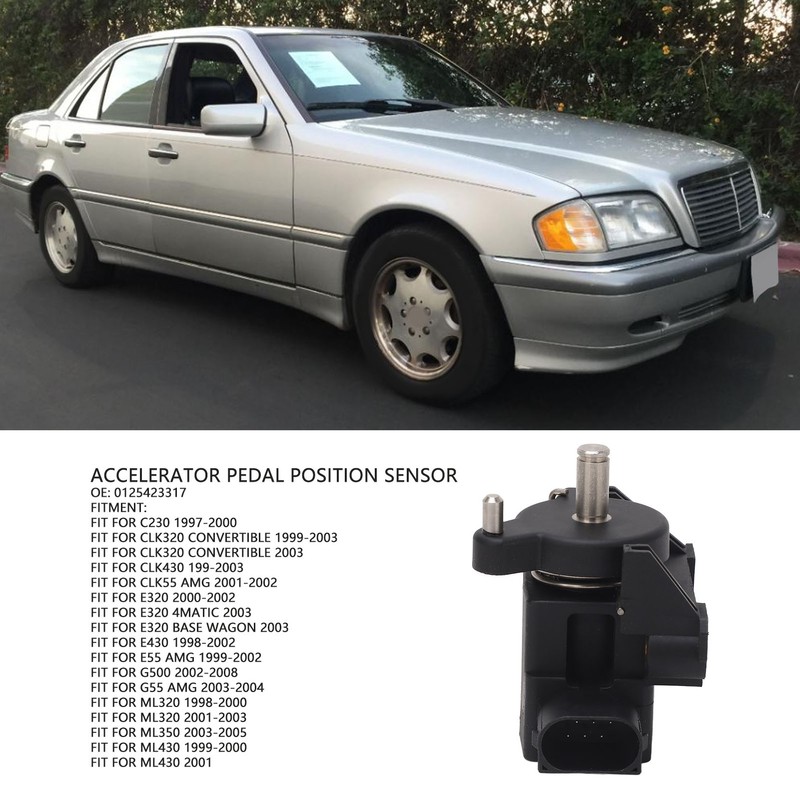 Accelerator Pedal Position Sensor 0125423317 Quick Response Fit For C230
