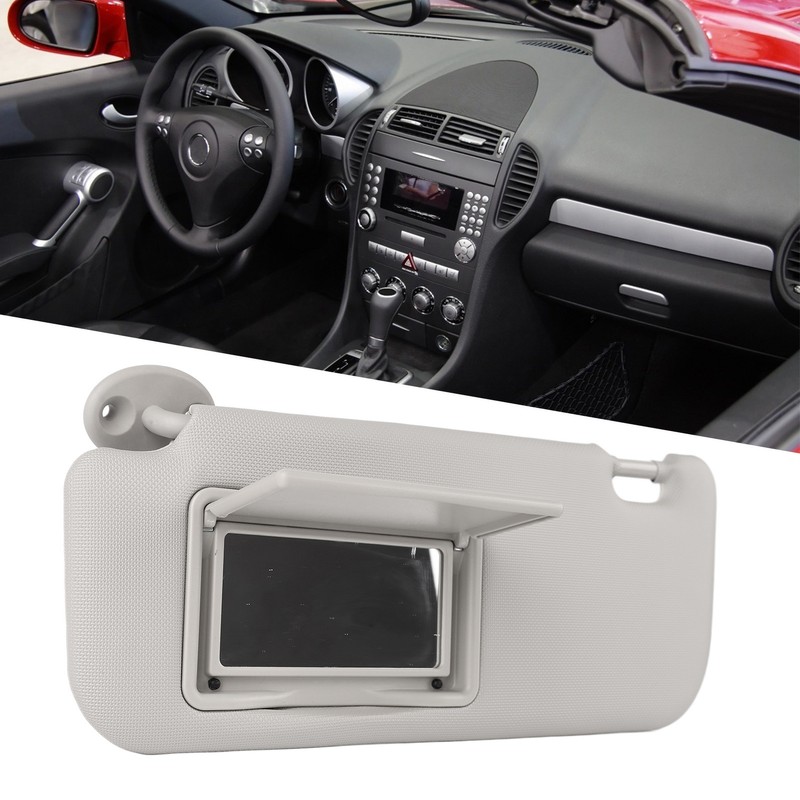 Car Sun Visor Left Driver Side Gray High Hardness Sun