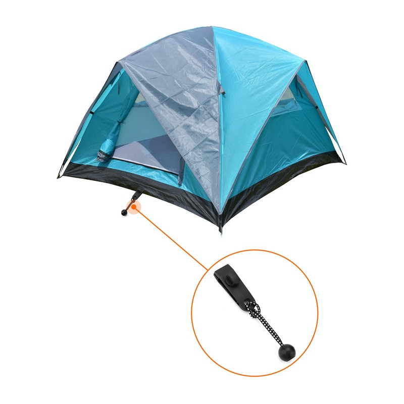 QWORK® 10 Sets Tent Clip Awning Clamp and Strong Ball