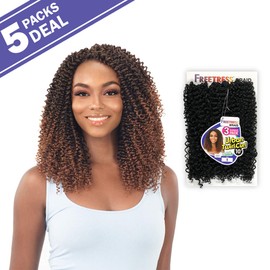 FreeTress Crochet Braids 3X Urban Twirl Curl 10" (5-PACK, 4)