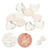 Minkissy 100pcs Heart Rhinestone Nail Art Charms Gems for Manicure