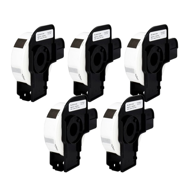 Veson - 5 Rolls White DK-11204 DK11204 Compatible with Brother