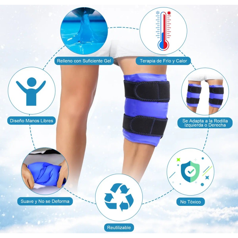 Compresa Fria Rodilla Compresas De Gel Frío Calor Para Dolor