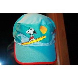 CAP SNOOPY  PEANUTS LIFES A BEACH Vintage 1980's PAINTERS HATS CAP NEW OLD STOCK