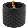 APS 558 Wind Ashtray Matte Black Frosted Diameter 9.5 cm