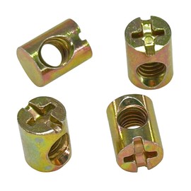 20 PCS M6 Barrel Nuts for Furniture Connection