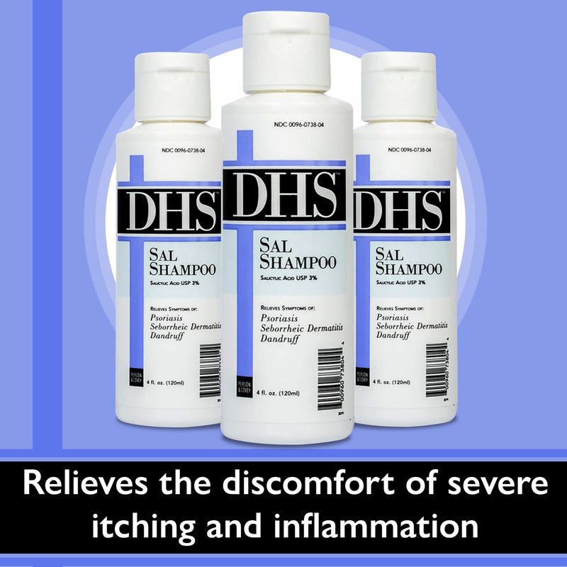 DHS SAL Shampoo - Maximum Strength for Psoriasis, Eczema, and