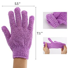 Btyms Pcs Shower Exfoliating Gloves Hand Glove Body Scrubber Loofah Washing For Spa Massage And Scrubs Dead Skin Cell Remover