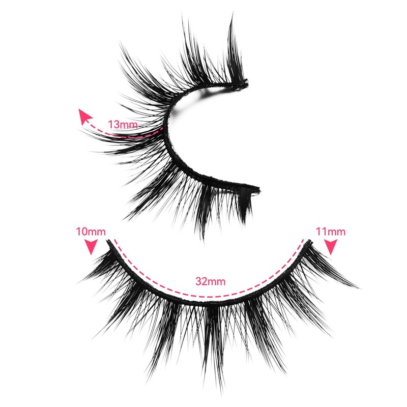7 Pair Cartoon Eyelashes Japanese Anime Cosplay Eyelashes Spiky Wet