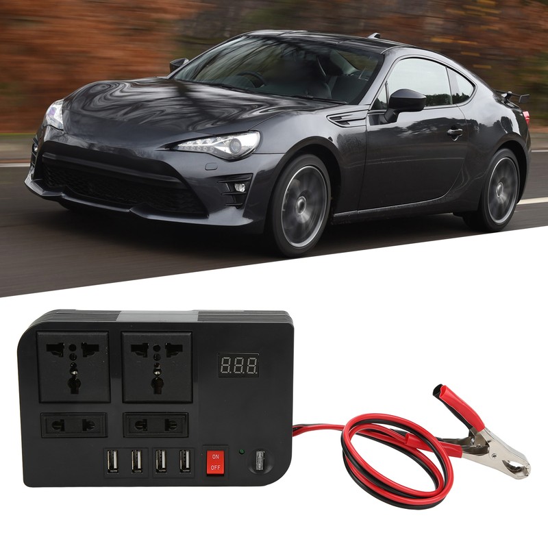 Power Converter Modified Sine Wave 12V to 220‑240V 600W Black