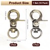 M METERXITY 10pcs Swivel Snap Hook Zinc Alloy Lobster Claw