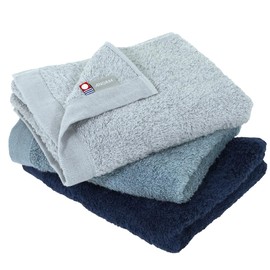 watawa Imabari Towel, Face Towel, Set of 3, 100% Cotton, Sweet Twist, Fluffy, Thin, Gauze, Quick Drying, Lightweight, 13.8 x 33.5 inches (35 x 85 cm) (3 Face Towels, 3 Color Set A)
