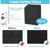 4x Replacement Charcoal Pre-Filter Fit for Whirlpool Whispure Air Purifier