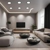 JANDEI - Pack of 2 LED Downlights 18 W Round