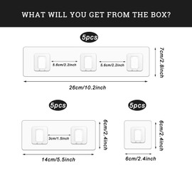 Gexinsely 15 Pack Shower Caddy Adhesive Replacement,Strong Bathroom Shelf Hooks, Waterproof Shower Adhesive Strips, No Drilling Sticky Pads for Storage Corner Shelves and Kitchen Racks, Soap Holder