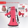 Pyle 50W Megaphone Bullhorn - Portable, Automatic Siren & Adjustable
