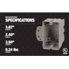 Southwire MSBMMT1G 1 Gang Multi Mount Device Box with Depth