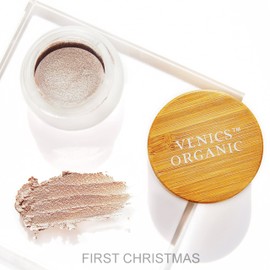 VENICS ORGANIC Diamond Glow Melted Organic Highlighter | 100% Natural, Vegan and Cruelty-Free | First Christmas | Organic Highlighter Makeup | Cream Highlighter (First Christmas (Sparkling rose gold))