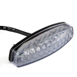 evomosa Motorcycle Rear Light Brake Stop Number Plate Light 12 V Brake Light Rear Light Red for ATV Off Road Motorcycle Rear Lights