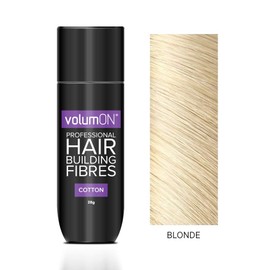 Volumon Professional Hair Building Fibres- Hair Loss Concealer- COTTON- 28g- Get Upto 30 Uses- CHOOSE FROM 8 HAIR SHADES COLOURS (Blonde)