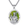 XIXLES Saint Patrick Medal Sterling Silver St Patrick Day Pendant