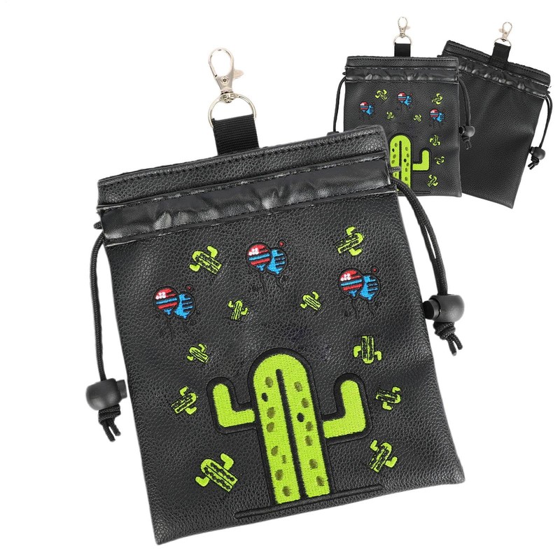 Golf Valuables Pouch - Drawstring Golf Storage Pouch - Portable