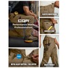 CQR Men's Flex Ripstop Work Pants, Water Resistant Tactical Pants,