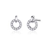 Women Wedding Engagement Statement Jewellery Geometric Circle Round Stud Earrings