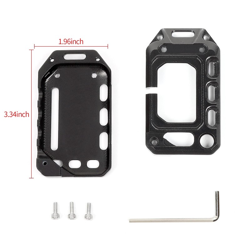 JeCar Key Fob Cover Key Case for 2018-2024 Jeep Wrangler