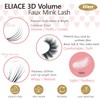 Eliace False Eyelashes Natural look Cat Eye Lashes Wispy Strips,3D