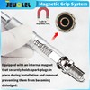JEUCLEL 5PCS Magnetic Swivel Spark Plug Socket Set, 14mm Thin