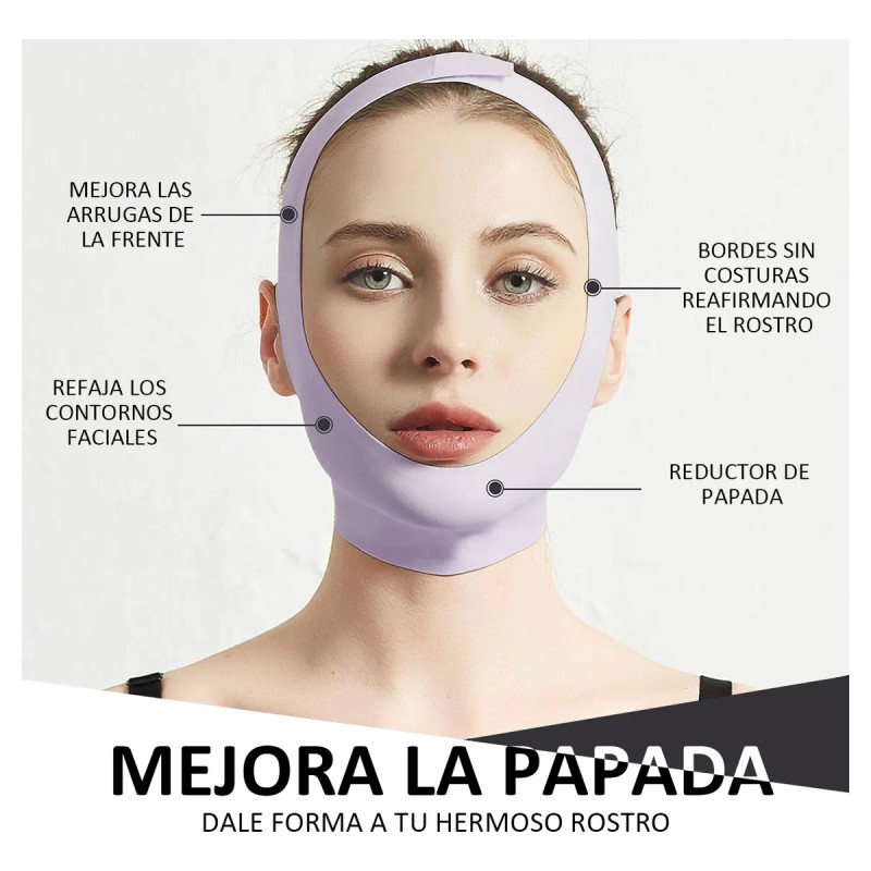 Mentonera Faja Oferta Reduce Arruga Papada Cachete Mejilla