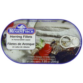 RügenFisch Herring Fillets in Horseradish Sauce, 7.05 Ounce