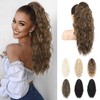 HOOJIH Ponytail Extension, Clip in Ponytail Hair Extension 22 Inch