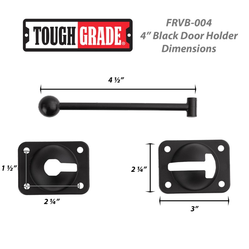 NA Toughgrade T-Style Hook and Keeper Door Holder for RV/Trailer