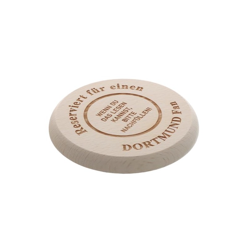 Spruchreif Coasters for Drinks, Wooden Coasters for Drinking Glasses, 2-in-1