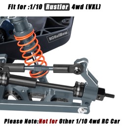 RCHuiWow RC Upgrades Part for 1/10 Rustler 4x4/Rustler 4x4 VXL 4WD,Driveshaft,Suspension Arms,Steering Blocks,Caster Block,Rear Stub Axle Carriers,Shock Towers,Steering Block,Titanium